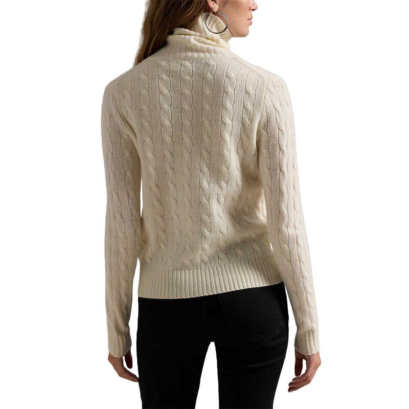 Polo Ralph Lauren Wool Cashmere Cable Turtleneck Sweater image number 1